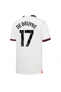 Fotbalové Dres Manchester City Kevin De Bruyne #17 Venkovní Oblečení 2023-24 Krátký Rukáv